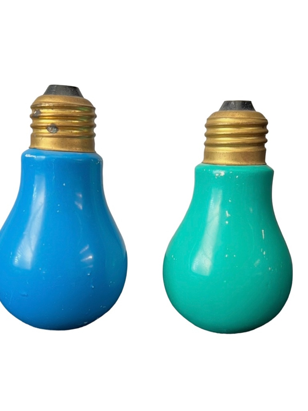 Vintage mid century light bulb salt and pepper shakers made in Japan